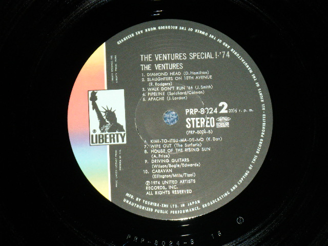 Photo: THE VENTURES -  SPECIAL '74 : PROMO ONLY  ( Ex+/MINT- )   / 1974 JAPAN ORIGINAL "PROMO ONLY"  used  LP 