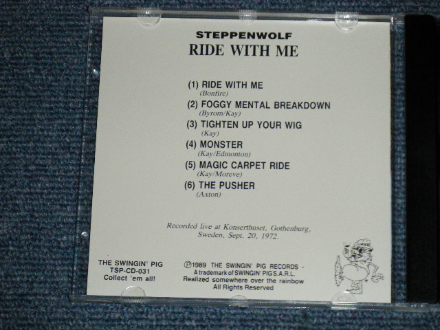 Photo: STEPPENWOLF - RIDE WITH ME ( MINT-/MINT)  / 1989 WEST GERMANY GERMAN ORIGINAL COLLECTOR'S (BOOT)  Used CD 