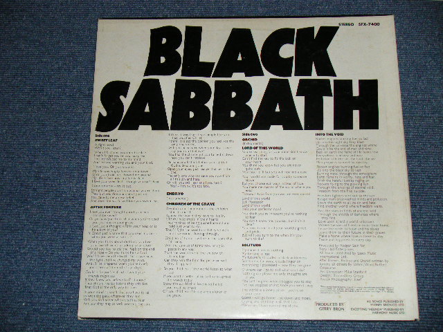 Photo: BLACK SABBATH - MASTERS OF REALITY (Ex+++/MINT-)  /  1971 JAPAN ORIGINAL    LP 