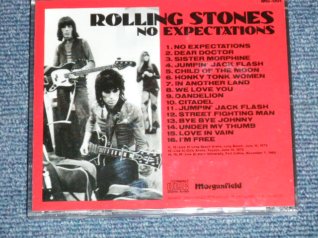 Photo: THE ROLLING STONES -  NO EXPECTATIONS ( NEW)  / 1994 ORIGINAL?  COLLECTOR'S (BOOT)  "BRAND NEW" Dead Stock  CD 