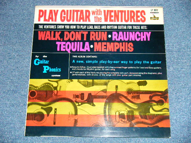 Photo: THE VENTURES - PLAT GUITAR With The VENTURES ( Ex++/MINT-)  / 1966? JAPAN ORIGINAL "WHITE LABEL PROMO" "RED WAX Vinyl" used  LP 