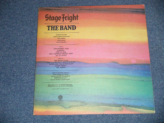 Photo: THE BAND - STAGE FLIGHT ( With OUTER SLICK Jacket )  (Ex+/MINT-) / Japan Original Used LP   