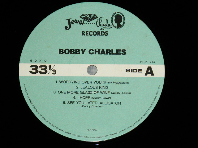 Photo: BOBBY CHARLES ボビー・チャールズ - HANK BACK TO THE 60's ボビー・チャールズ ( Ex++/MINT-) / 1980  JAPAN  Used LP with OBI 