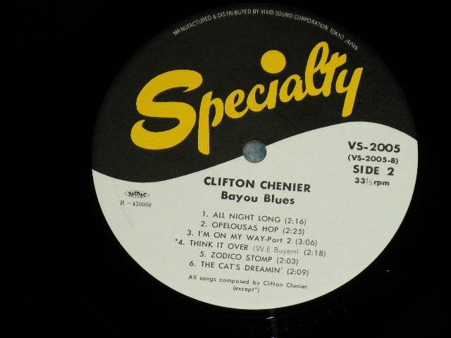 Photo: CLIFTON CHENIER クリフトン・シェニエ - BAYOU BLUES  ( MINT/MINT) / 1979  JAPAN  Used LP with OBI 