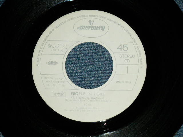 Photo: 10CC - PEOPLE IN LOVE 恋人たちのこと ( Ex++,MINT-/Ex+,MINT- : STOFC )  / 1977  JAPAN ORIGINAL "WHITE LABEL PROMO"   Used 7"45 With PICTURE COVER 