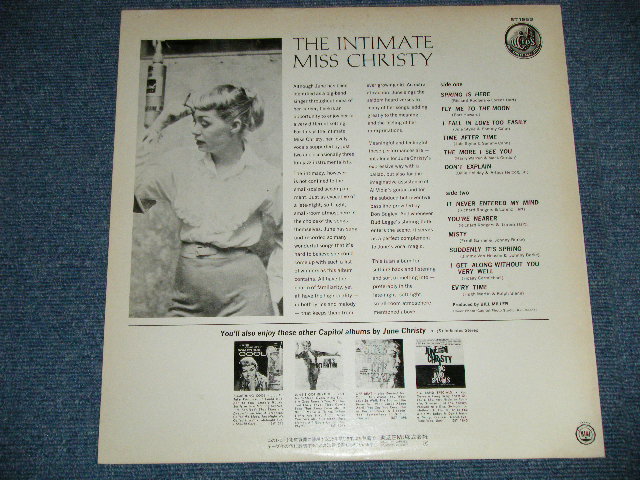 Photo: JUNE CHRISTY ジューン・クリスティ - THE INTIMATE MISS CHRISTY  ( Ex+++/MINT)  / 1984 JAPAN REISSUE "WHITEL LABEL PROMO" Used LP 