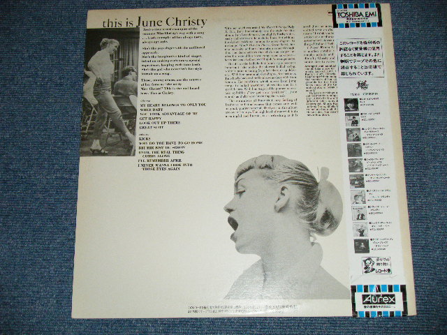 Photo: JUNE CHRISTY ジューン・クリスティ - THIS IS JUNE CHRISTY ( Ex+++/MINT)  / 1984 JAPAN REISSUE "WHITEL LABEL PROMO" Used LP With OBI 