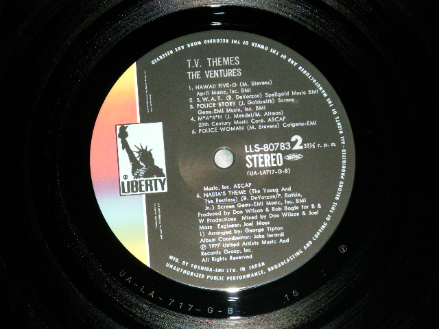 Photo: THE VENTURES ベンチャーズ- T.V. THEMES 妖精コマネチのテーマ ( Ex++/MINT- ) / 1977 JAPAN  used LP +