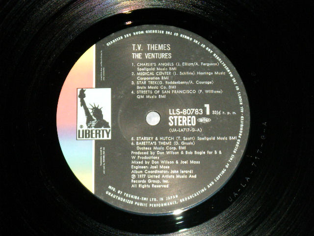 Photo: THE VENTURES ベンチャーズ- T.V. THEMES 妖精コマネチのテーマ ( Ex+//MINT- ) / 1977 JAPAN  used LP 