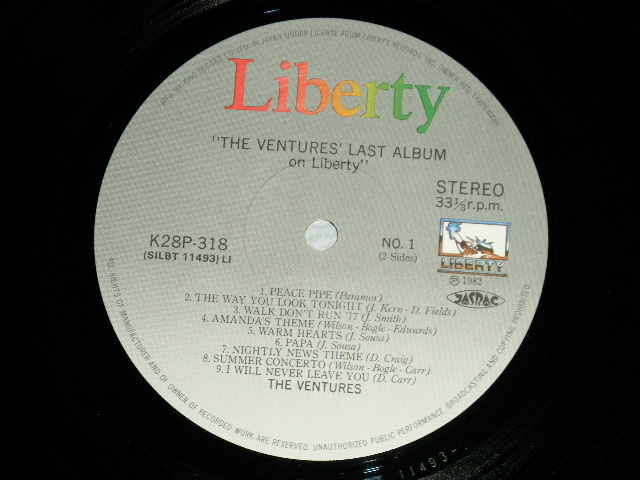 Photo: THE VENTURES ベンチャーズ　ヴェンチャーズ - LAST ALBUM ON LIBERTY  ラスト・アルバム ( MINT-/MINT-)  / 1982 JAPAN ORIGINAL used  LP With OBI 