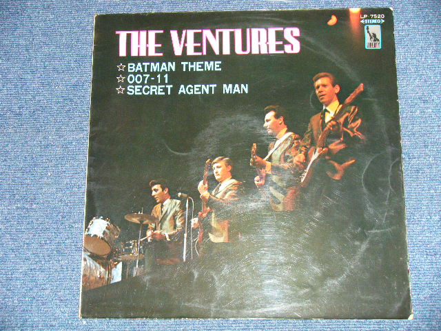 Photo: THE VENTURES ベンチャーズ　ヴェンチャーズ - BATMAN THEME バットマン ( Ex+/Ex+++ )  / 1966 JAPAN ORIGINAL 1st Press "BLACK with Silver  LIBERTY Label" 1st Press Price"1800 Yen Mark" used  LP 