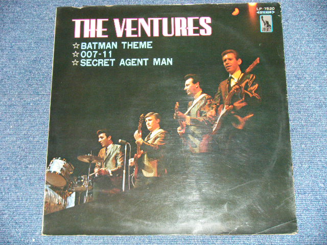 Photo: THE VENTURES ベンチャーズ　ヴェンチャーズ - BATMAN THEME バットマン ( Ex+/Ex+++ Looks:Ex+ )  / 1966 JAPAN ORIGINAL 1st Press "BLACK with Silver  LIBERTY Label" 1st Press Price"1800 Yen Mark" used  LP 