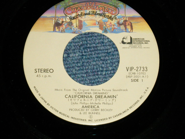 Photo: AMERICA アメリカ  - CALIFORNIA DREAMIN' カリフォルニア・ドリーミング (Cover Song fo MAMAS & PAPAS ) ( MINT-^/MINT-)   / 1979 JAPAN ORIGINAL Used 7" Single 