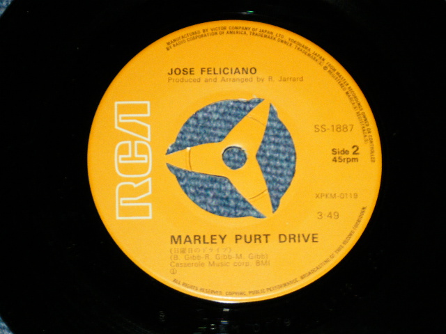 Photo: ost  JOSE FELICIANO  ホセ・フェリシアーノ - マッケンナの黄金 OLE TURKEY BUZZARD (Ex++/Ex+++)  / 1969? JAPAN ORIGINAL Used 7" Single 