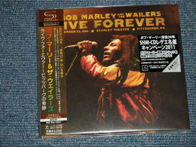 BOB MARLEY ボブ・マーリー - ライヴ・フォーエヴァー~ピッツバーグの奇跡 ~ LIVE FOREVER (SEALED) / 2011  JAPAN ORIGINAL SHMCD BRAND NEW SEALED 2-CD with OBI - PARADISE RECORDS