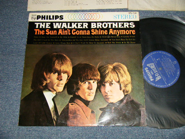 WALKER BROTHERS ウォーカー・ブラザース - THE SUN AIN'T GONNA SHINE ANYMORE  太陽はもう輝かない.(Ex+++/Ex++ B-1:Ex) / 1967 JAPAN ORIGINAL Used LP