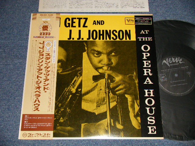 STAN GETZ AND J. J. JOHNSON スタン・ゲッツ & J. J. ジョンソン - AT THE OPERA HOUSE  (Ex+/MINT-) / 1986 Version Japan REISSUE Used LP with OBI