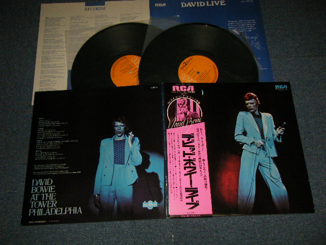 Photo1: DAVID BOWIE デビッド・ボウイ - DAVID LIVE ライブ (Ex+++/MINT) / 1976 Version JAPAN REISSUE Used 2-LP with OBI