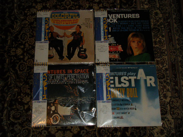 Photo1: THE VENTURES ベンチャーズ　ヴェンチャーズ - KNOCK ME OUT ノック・ミー・アウト +  IN SPACE 宇宙に行く  + PLAY TELSTAR テルスター +  IN SPACE 宇宙に行く  ( NEW )  / 1992 JAPAN REISSUE "BRAND NEW"  LP Set of 4 TITLES  with OBI オビ付