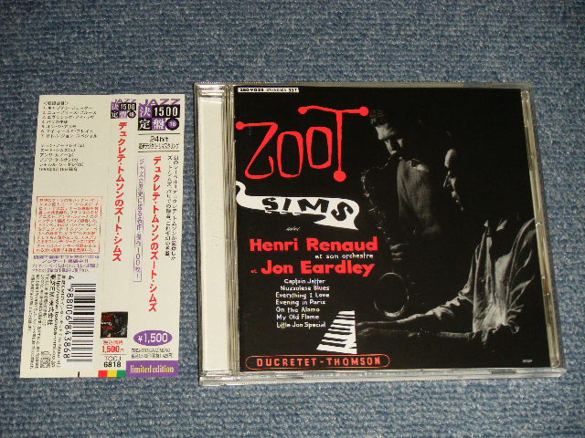 Photo1: ZOOT SIMS ズート・シムス   - at JON EARDLEY jouent avec HENRI REMAUD デュクレテ・トムソンのズート・シムズ   (MINT-/MINT) / 2006 JAPAN Used CD With OBI