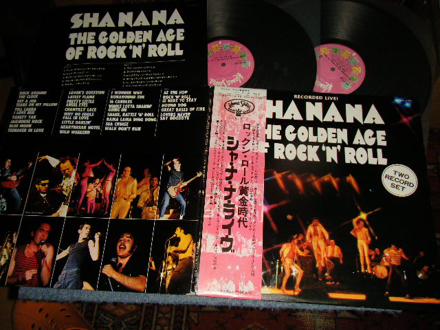 Photo1: SHA NA NA シャ・ナ・ナ - THE GOLDEN AGE ROCK 'N' ROLL  ロックン・ロール黄金時代　ライヴ (Ex+++/MINT-) / 1973Japan Original Used 2-LP with OBI オビ付  