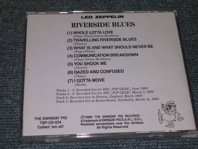 Photo: LED ZEPPELIN - RIVERSIDE BLUES / 1989 RELEASE COLLECTORS CD