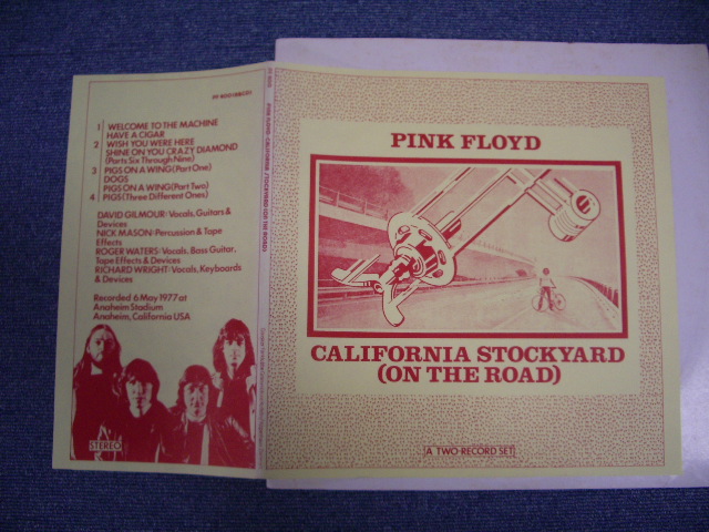 PINK FLOYD - CALIFORNIA STOCKYARD ( 2LPs ) / - PARADISE RECORDS