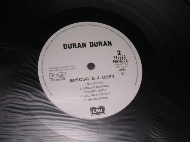 Photo: DURAN DURAN - SPECIAL D.J.COPY  / 1980s JAPAN PROMO ONLY MINT LP 