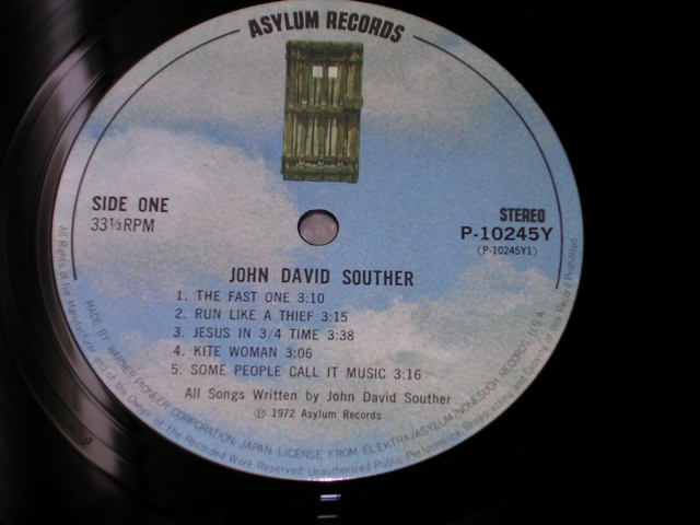 Photo: JOHN DAVID SOUTHER  - JOHN DAVID SOUTHER ( 1st ALBUM ) / 1976 JAPAN ORIGINAL LP w/OBI  