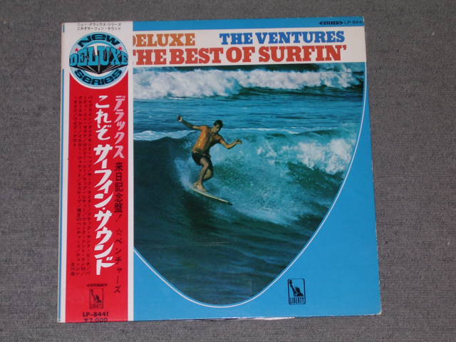 Photo1: THE VENTURES - THE BEST OF SURFIN'  NEW DELUXE SERIES  / 1968? JAPAN ORIGINAL used  LP With OBI 