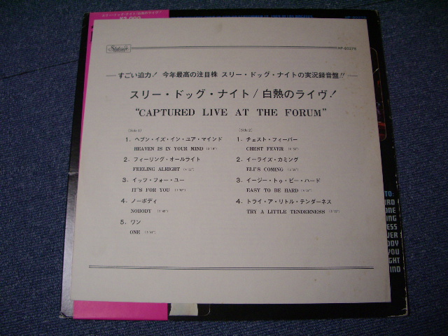 Photo: THREE DOG NIGHT  - CAPTURED LIVE AT THE FORUM  / ORIGINAL RED WAX LP w/OBI