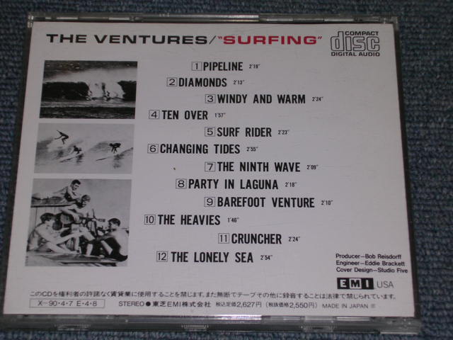 Photo: THE VENTURES - SURFING / 1989 JAPAN ORIGINAL Used  CD 