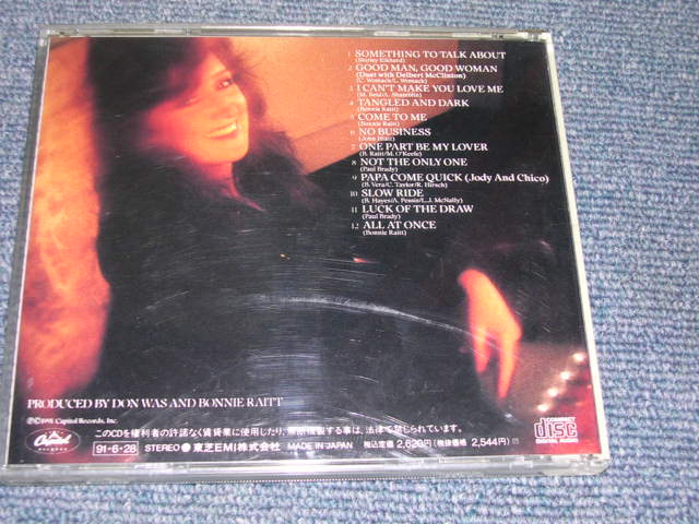 Photo: BONNIE RAITT - LUCK OF THE DRAW  / 1991 JAPAN Used CD With OBI 