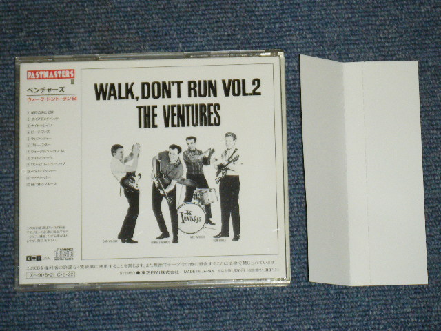 Photo: THE VENTURES - WALK DON'T RUN VOL.2 / 1990 JAPAN ORIGINAL Used CD With OBI