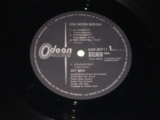 Photo: JEFF BECK - COSA NOSTRA BECK-OLA  w/OBI