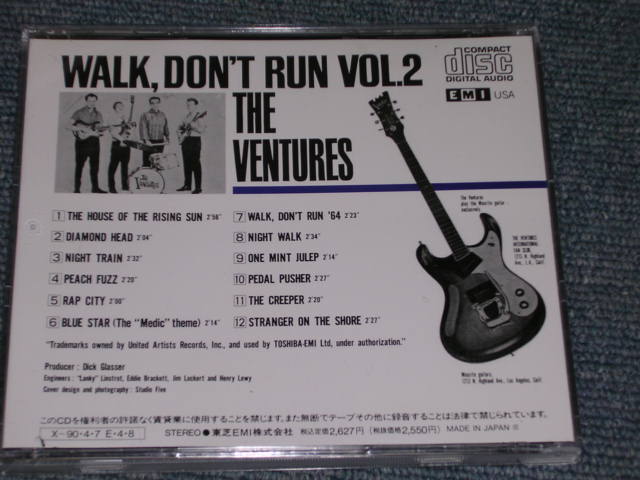 Photo: THE VENTURES - WALK DON'T RUN VOL.2 / 1989 JAPAN ORIGINAL Used  CD With OBI 