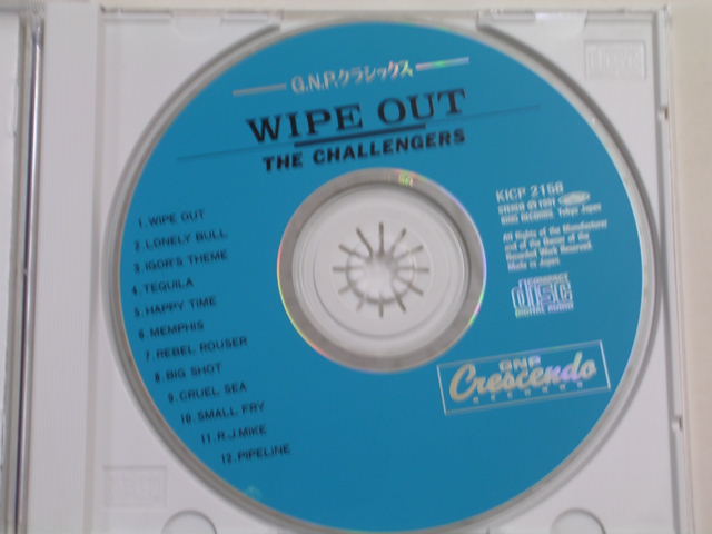 Photo: THE CHALLENGERS - WIPE OUT! / 1991 JAPAN ORIGINAL used CD With OBI 