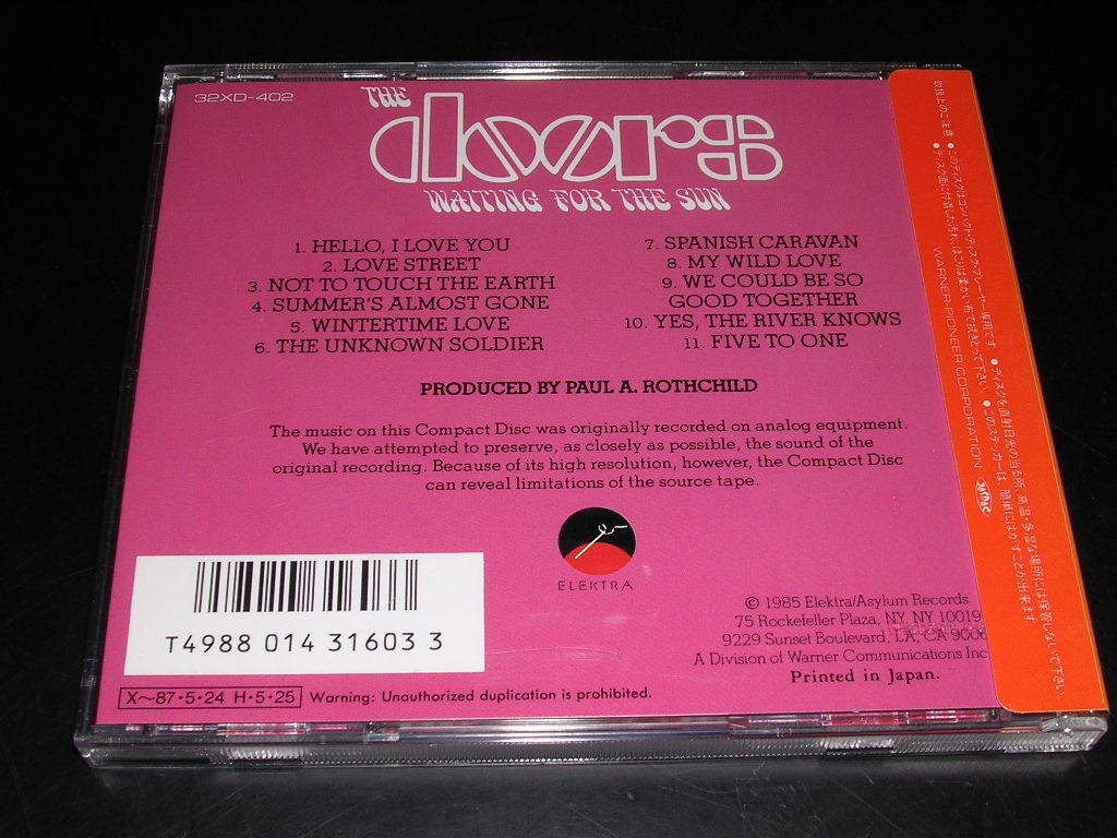 Photo: THE DOORS - WAITING FOR THE SUN / 1985? JAPAN MINT CD+VINYL OBI