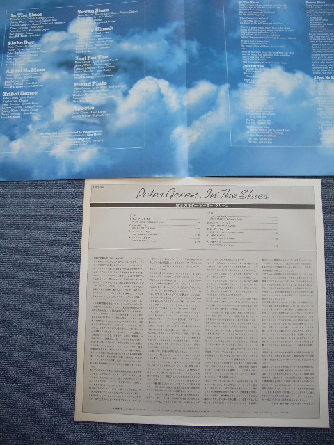 Photo: PETER GREEN - IN THE SKIES  / 1979 JAPAN WHITE LABEL PROMO LP w/OBI 