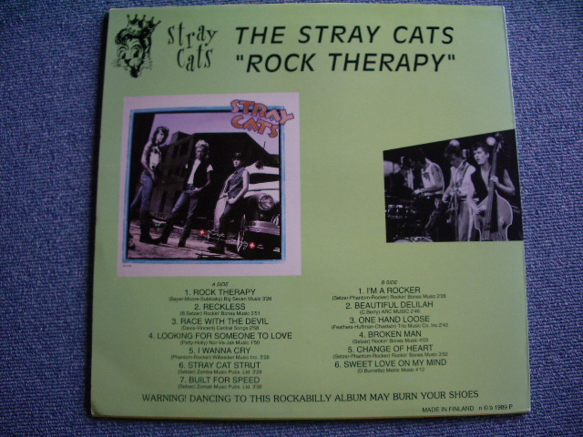 Photo: STRAY CATS - ROCK THERAPY / 1989 COLLECTORS ( BOOT ) LPN BRAND NEW DEAD STOCK 