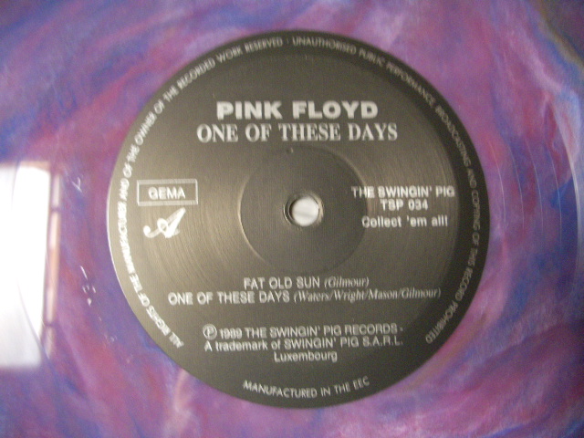 Photo: PINK FLOYD  - ONE OF THESE DAYS  COLOR VINYL 