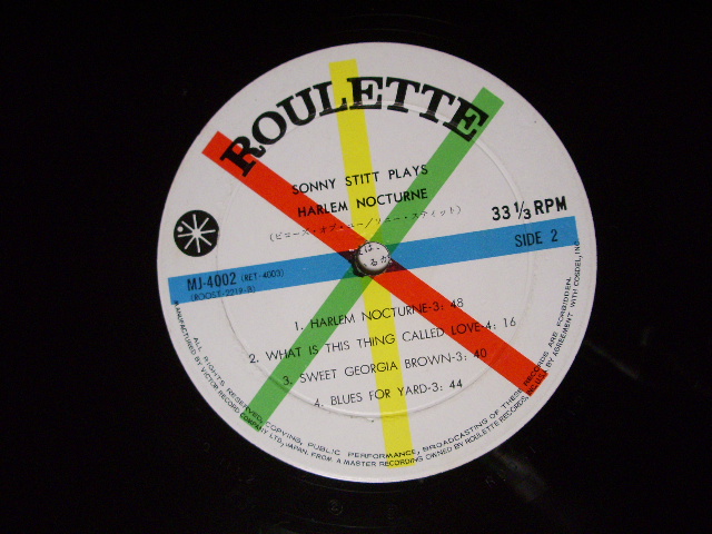 Photo: SONNY BTITT - PLAYS HARLEM NOCTURNE ( 10" LP )  