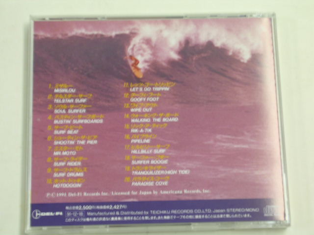 Photo: THE LIVELY ONES - THE GREAT SURFIN' HITS!! / 1991 JAPAN ORIGINAL used CD With OBI 