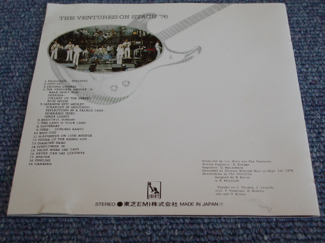 Photo: THE VENTURES - ON STAGE '76 / 1993 JAPAN Promo CD 