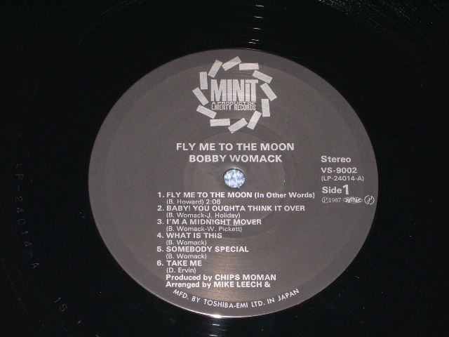 Photo: BOBBY WOMACK - FLY ME TO THE MOON  / 1980s JAPAN Ｒｅｉｓｓｕｅ ＬＰ Ｗｉｔｈ OBI 