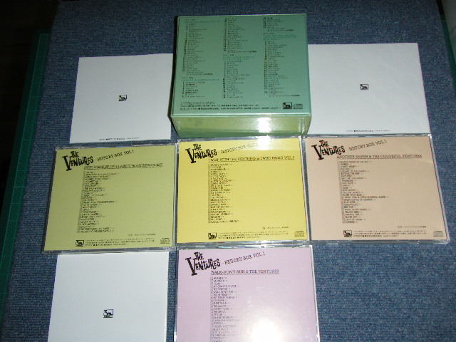 Photo: THE VENTURES - THE VENTURES HISTORY BOX VOL.1  / 1992 JAPAN ORIGINAL Used 4 CD BOXSET  With OBI