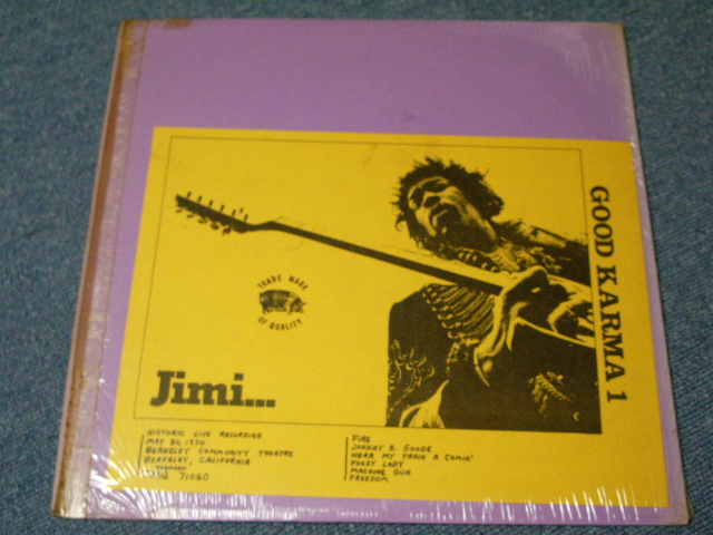 Photo: JIMI HENDRIX - GOOD KARMA 1 /ORIGINAL   BOOT COLLECTABLE  LP  GOLD WAX/VINYL 