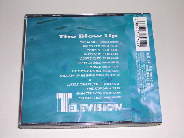 Photo: TELEVISION - THE BLOW UP / 1990 JAPAN Used Mint 2CD with OBI