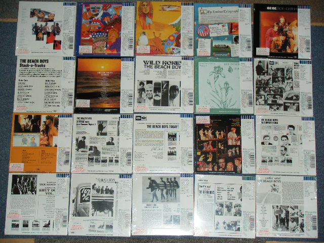 Photo: THE BEACH BOYS - 1998 RELEASED Version MINI-LP PAPER SLEEVE COMPLETE Set ( SURFIN' SAFARI to MADE IN U.S.A. / 20 PIECES ) / 1998  JAPAN  ORIGINAL MINI-LP PAPER SLEEVE PROMO  Brand New  Sealed  CD Compltete Set 