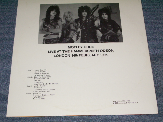 Photo: MOTLEY-CRUE Mötley Crüe モトリー・クルー - RAW TRACKS ロウ・トラックス (Ex++/MINT- SWOFC)  / 1988 JAPAN ORIGINAL "PROMO" Used LP with OBI